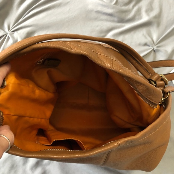 Brown leather coach purse. - Picture 2 of 2